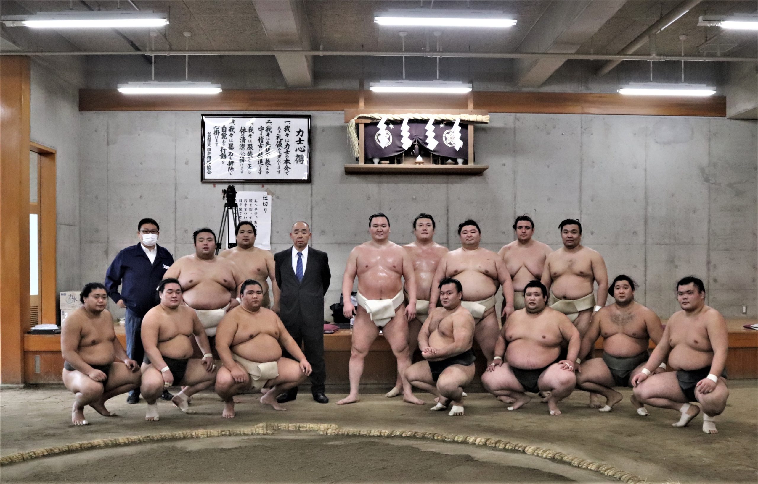 大相撲の合同稽古が開始 出稽古が解禁され 関取衆が相撲教習所に集合 画像は 大相撲のブログ部屋